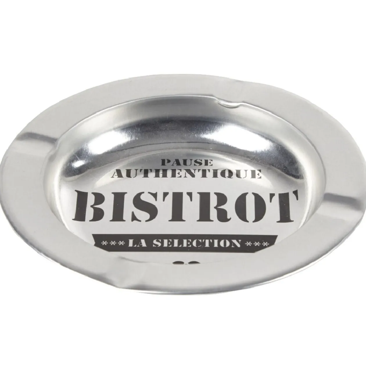 Cendrier rond inscription Pause authentique Bistrot La Sélection
