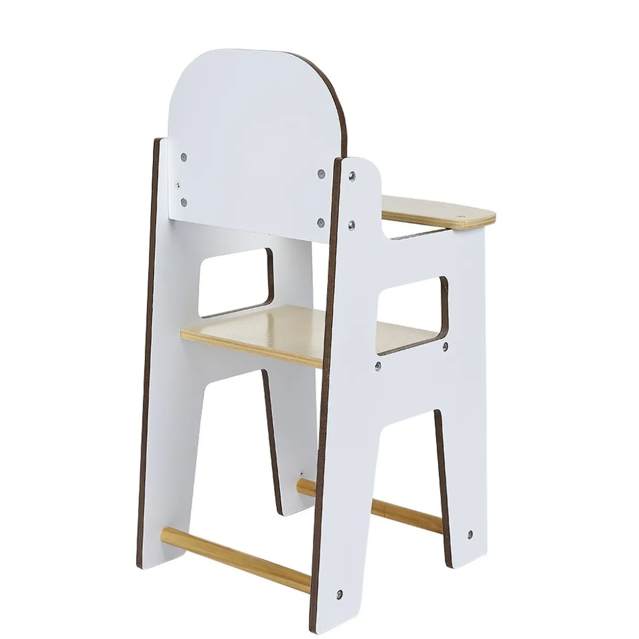 Chaise haute en bois pour poupon