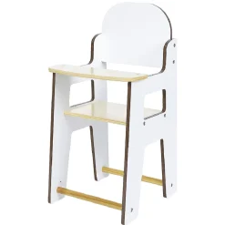 Chaise haute en bois pour poupon