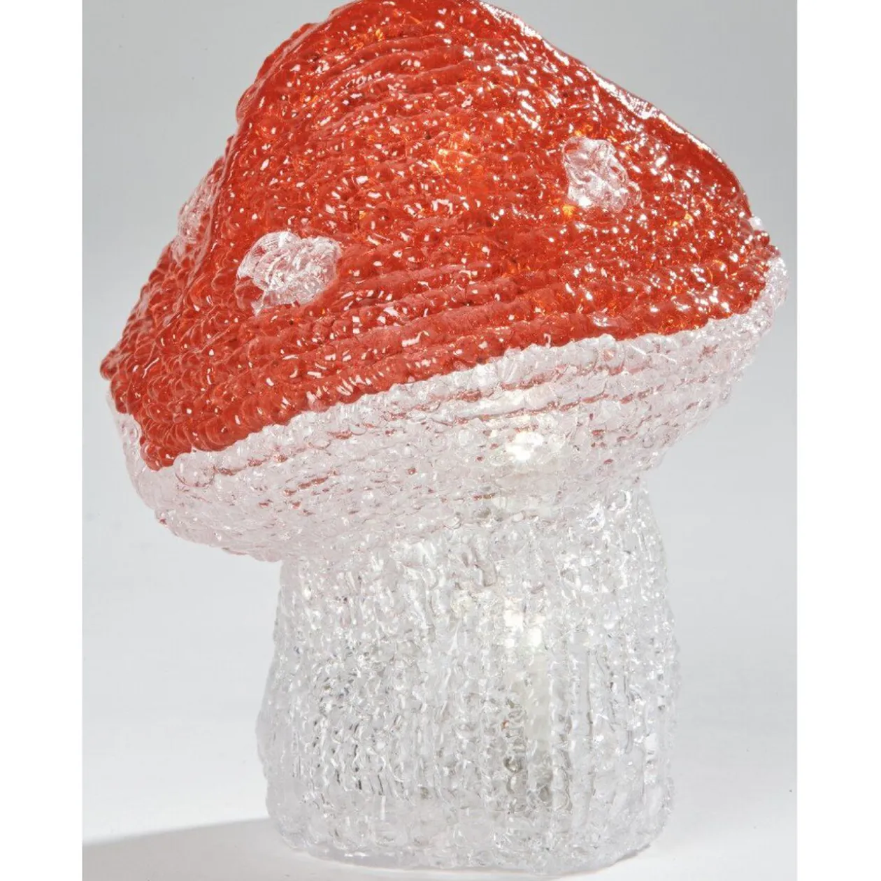 Champignon lumineux multicolore h. 14 cm