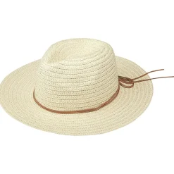 Chapeau été beige avec ruban homme et femme