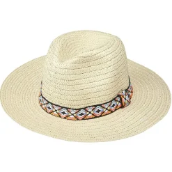 Chapeau été beige avec ruban homme et femme