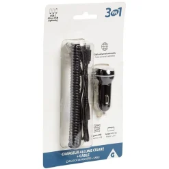 Chargeur allume cigare 3 en 1