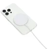 Chargeur magnétique iPhone charge rapide Ø5,6cm blanc