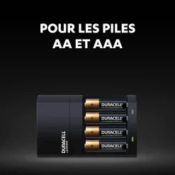 Chargeur pour 4 piles Duracell AA/AAA 4H