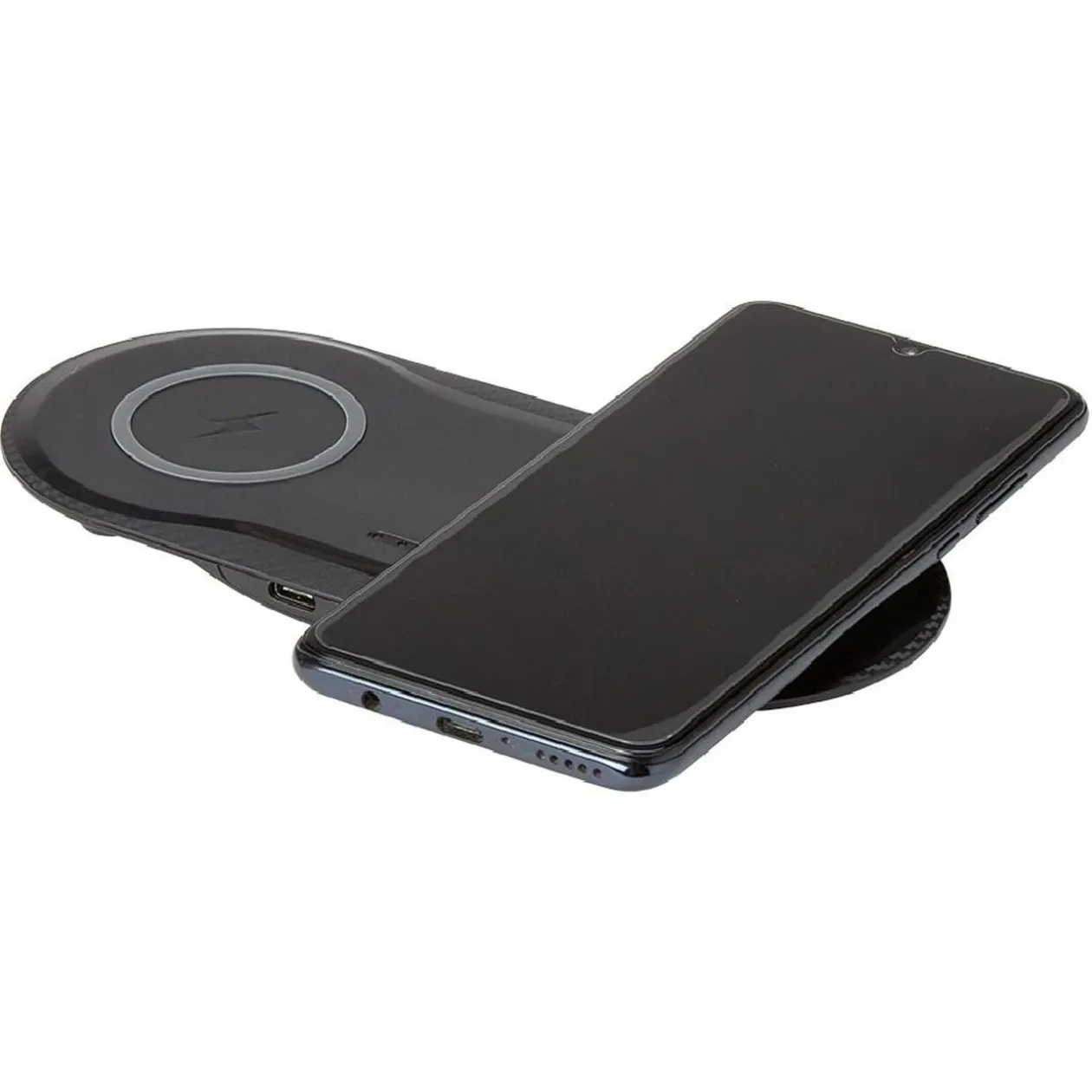 Chargeur sans fil double noir