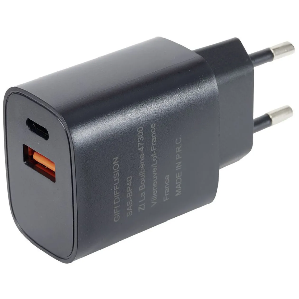 Chargeur USBC USB noir