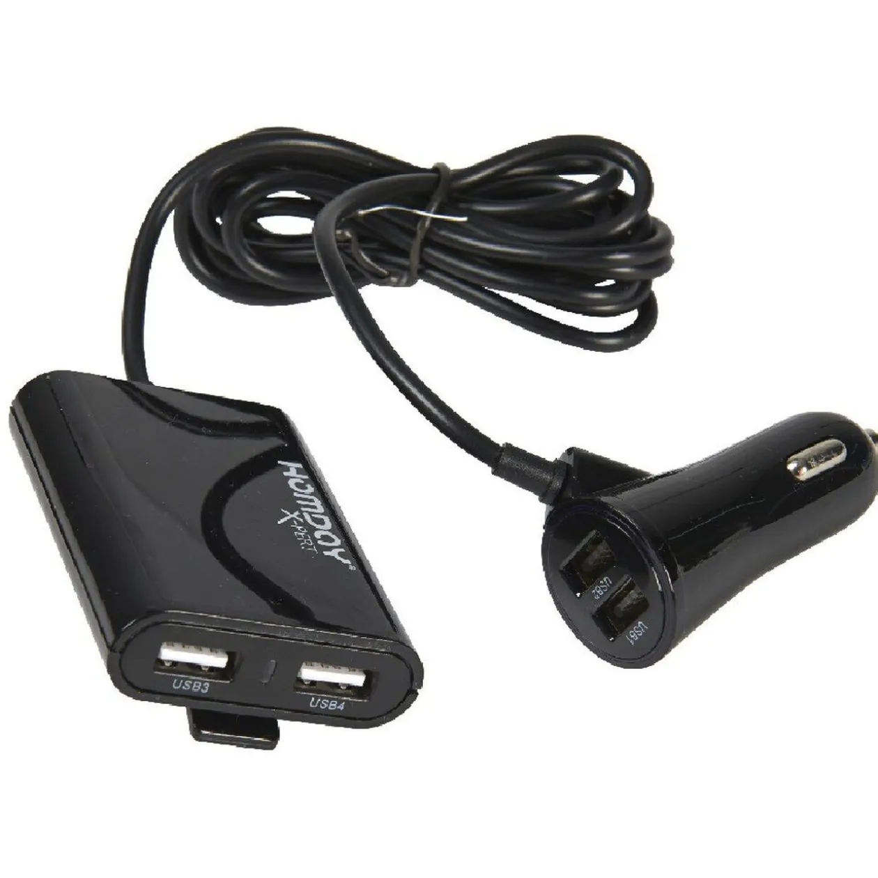 Chargeur voiture double allume cigare 4 USB