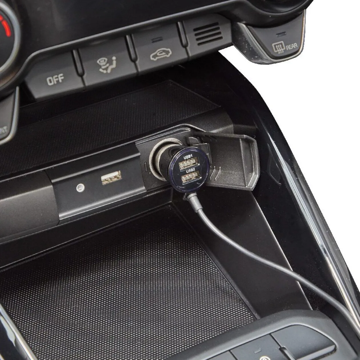 Chargeur voiture double allume cigare 4 USB