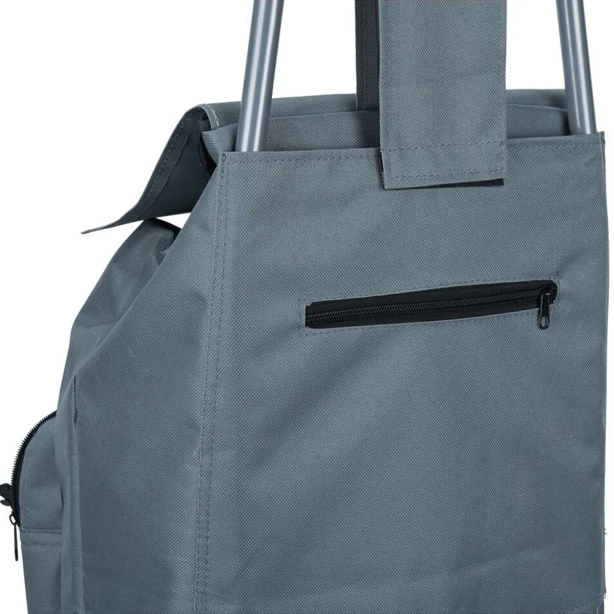 Chariot de course avec poche fraîcheur et 6 roues - 35xH.95cm