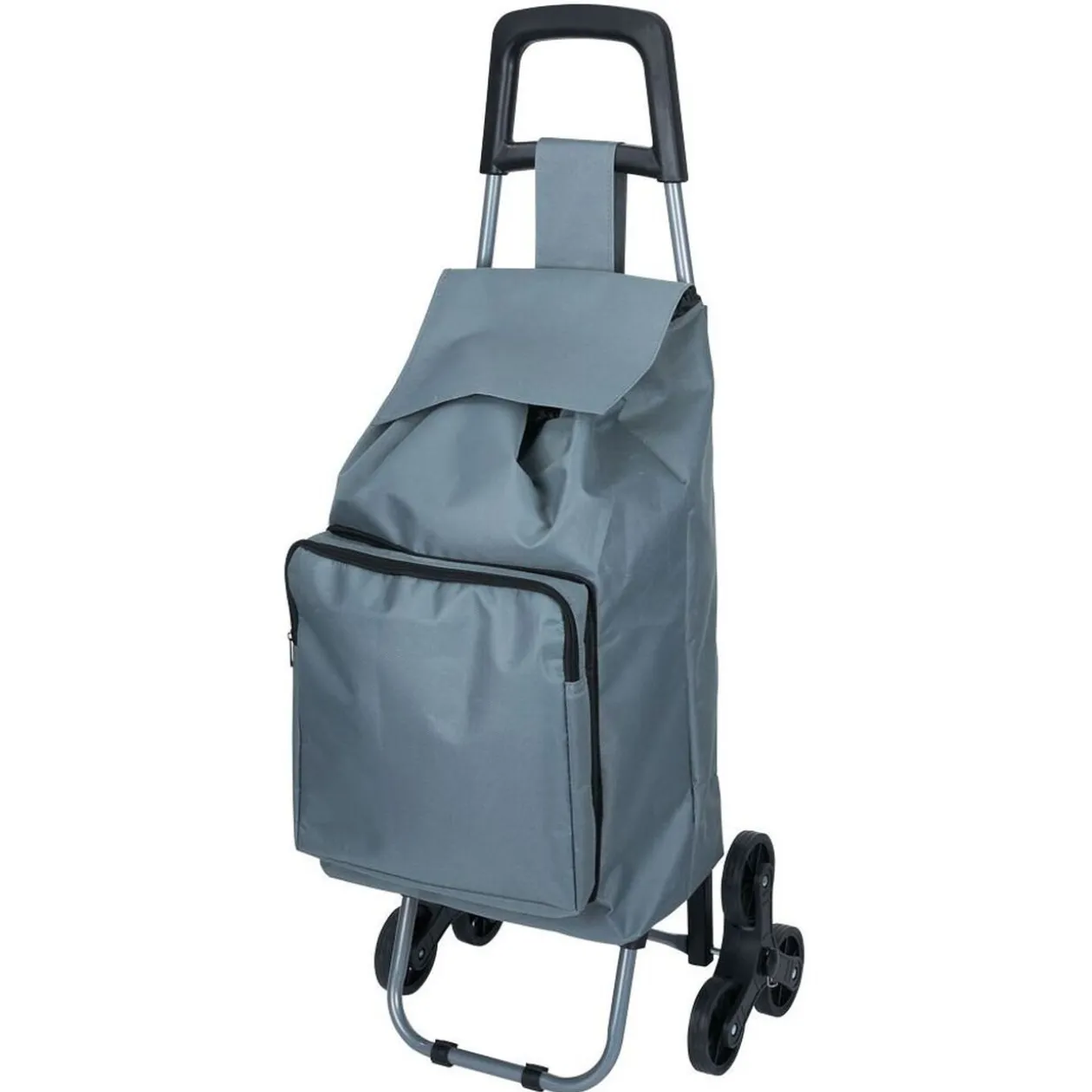 Chariot de course avec poche fraîcheur et 6 roues - 35xH.95cm