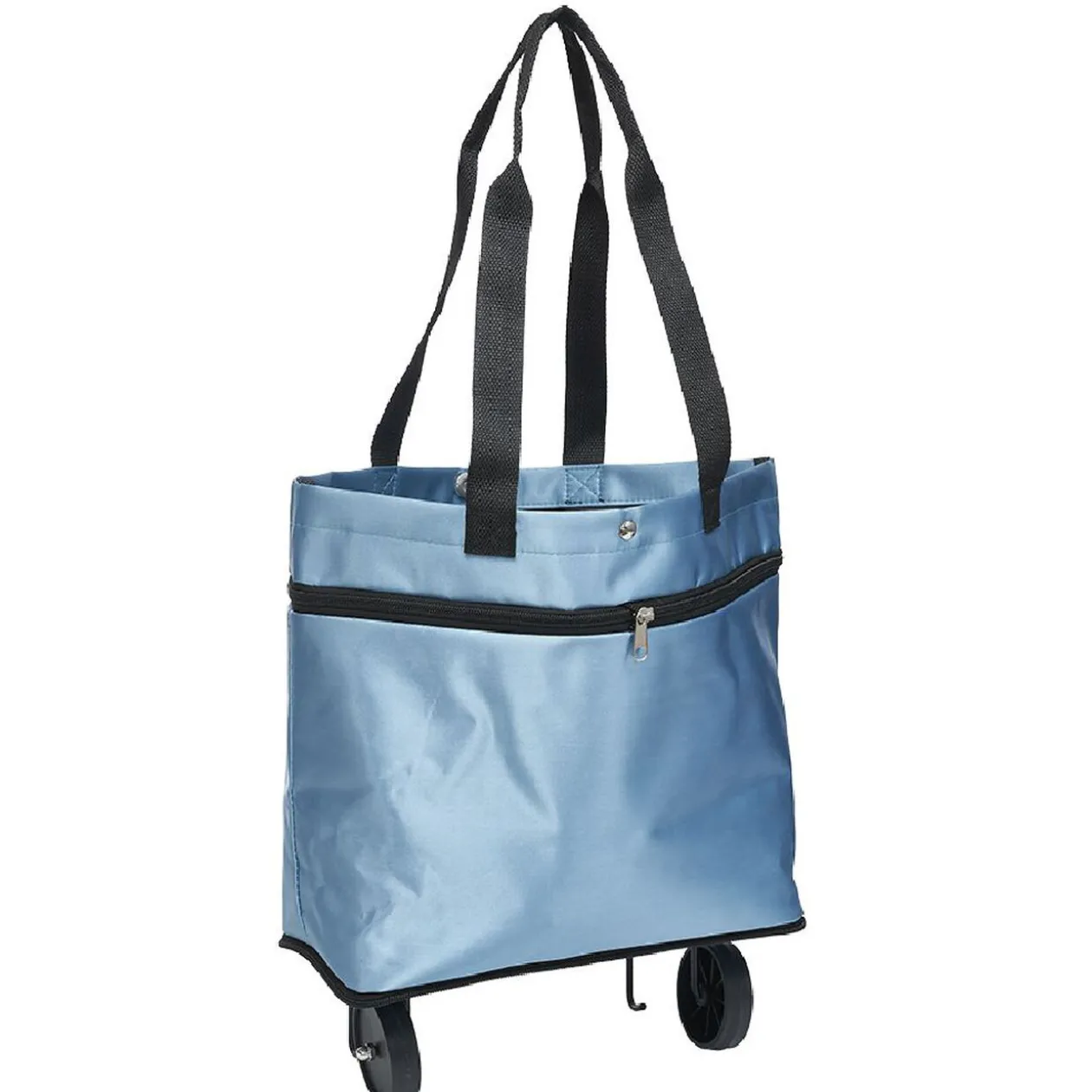 Chariot de course cabas 2-en-1 bleu