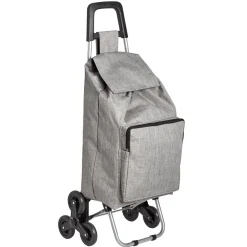Chariot de course isotherme à roulette gris
