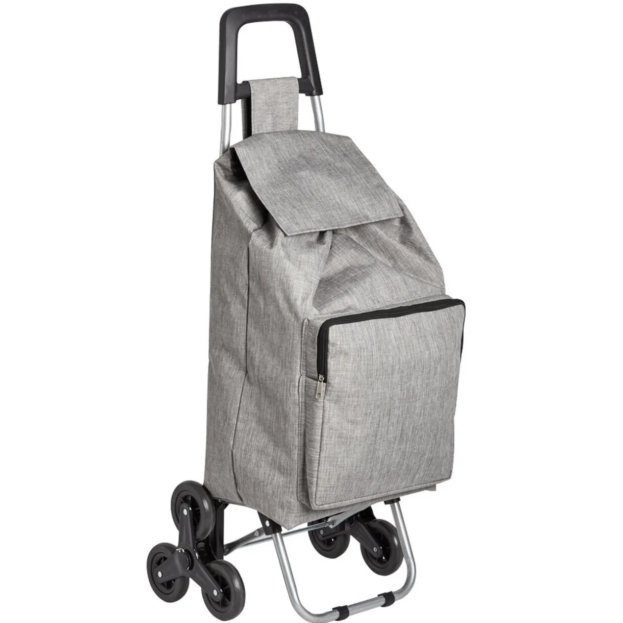 Chariot de course isotherme à roulette gris