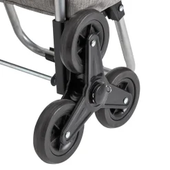 Chariot de course isotherme à roulette gris