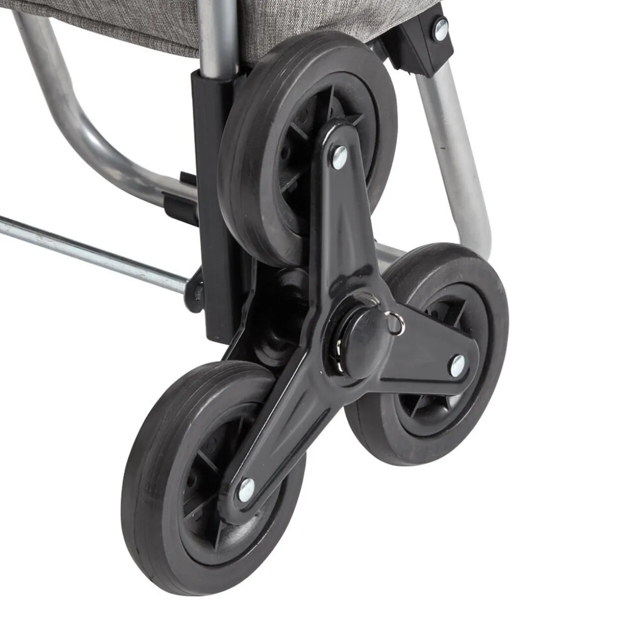 Chariot de course isotherme à roulette gris