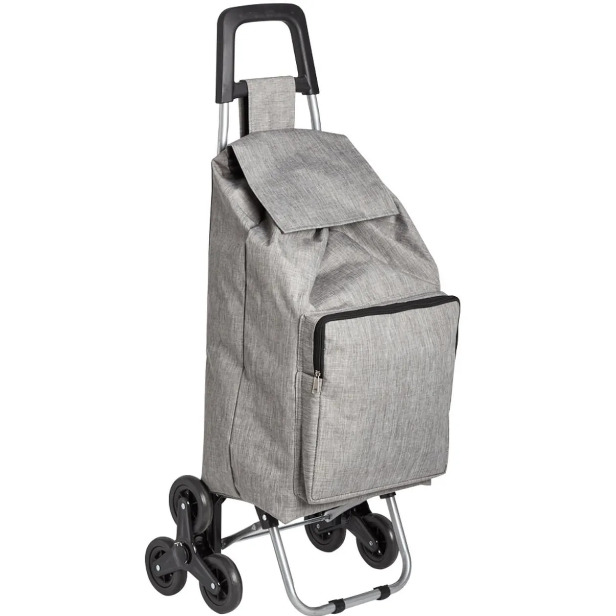 Chariot de course isotherme à roulette gris