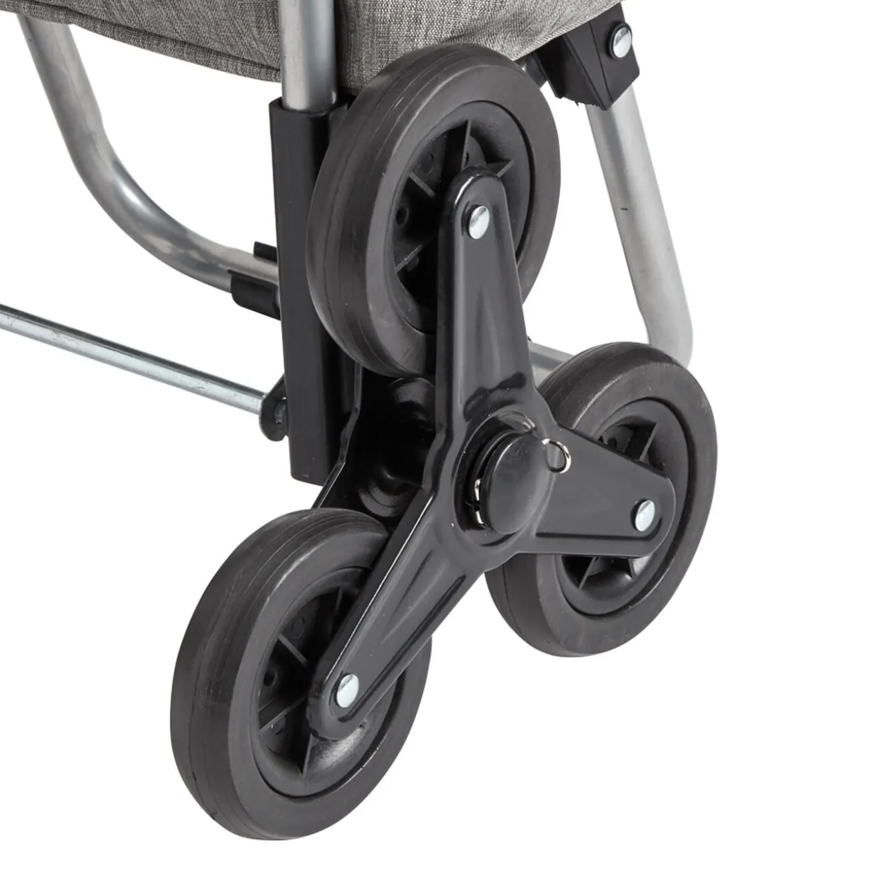 Chariot de course isotherme à roulette gris