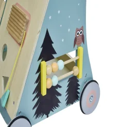 Chariot de marche 7-en-1 en bois