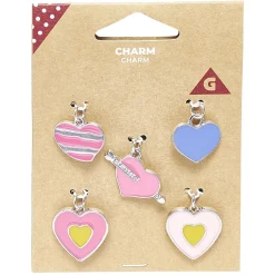 Charm coeur x5