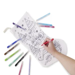 Chaussette de Noël à colorier 16xH25cm