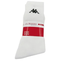 Chaussette de sport Kappa blanc x3