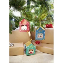 Chaussette doudou suspension cadeau ours