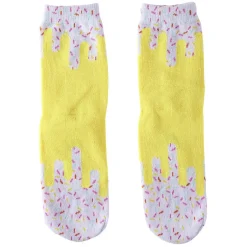 Chaussette fantaisie jaune