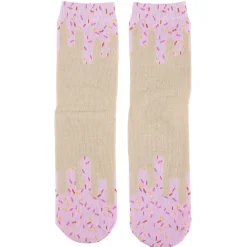 Chaussette fantaisie rose