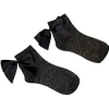 Chaussette femme paillettes et noeuds