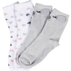 Chaussette épaisse adulte design koala gris x2