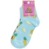 Chaussettes dépareillées basses motif pastèque/ananas - T36/40