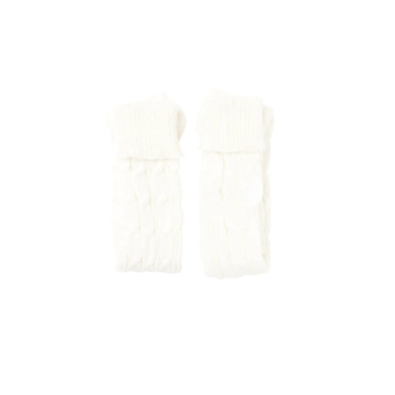 Chaussettes hautes style tricot femme grises ou blanches