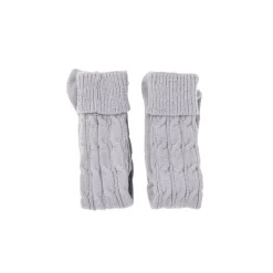 Chaussettes hautes style tricot femme grises ou blanches
