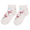 Chaussettes originales basses motif flamant rose - T36/40
