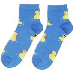 Chaussettes originales basses motif poussin bleu/jaune - T41/45