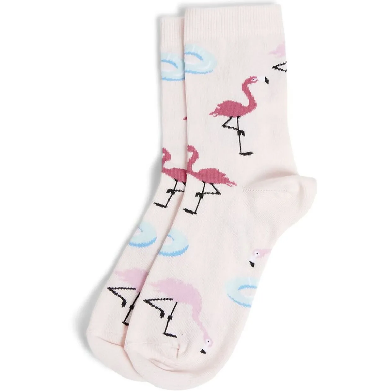 Chaussettes originales basses motif flamant rose - T36/40