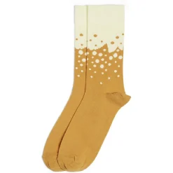 Chaussettes originales motif pois jaune/beige - T41/45