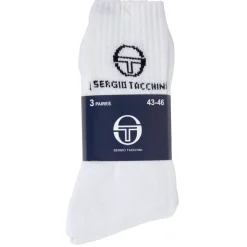 Chaussettes x3 Sergio Tacchini blanches