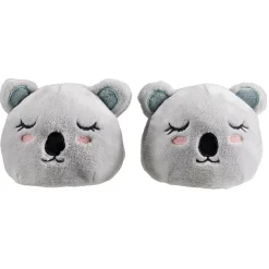 Chaussons adulte design panda gris