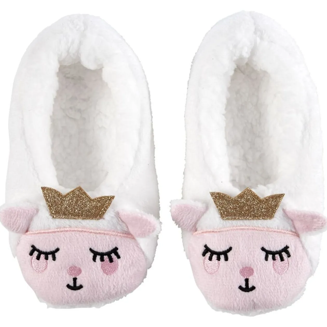 Chaussons ballerines Enfant design tête de princesse - T27 à 35