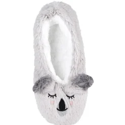 Chaussons ballerines Femme motif koala gris - T36 à 41