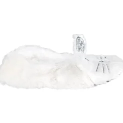 Chaussons ballerines Femme motif lapin blanc et gris - T36 à 41