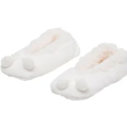 Chaussons ballerinesuni avec pompons T28/36