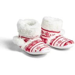 Chaussons bottes de Noël rouge et blanc 36/37