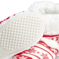 Chaussons bottes de Noël rouge et blanc 36/37