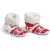 Chaussons bottes de Noël rouge et blanc 38/39