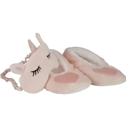 Chaussons Femme Licorne+Masque assorti T36/41