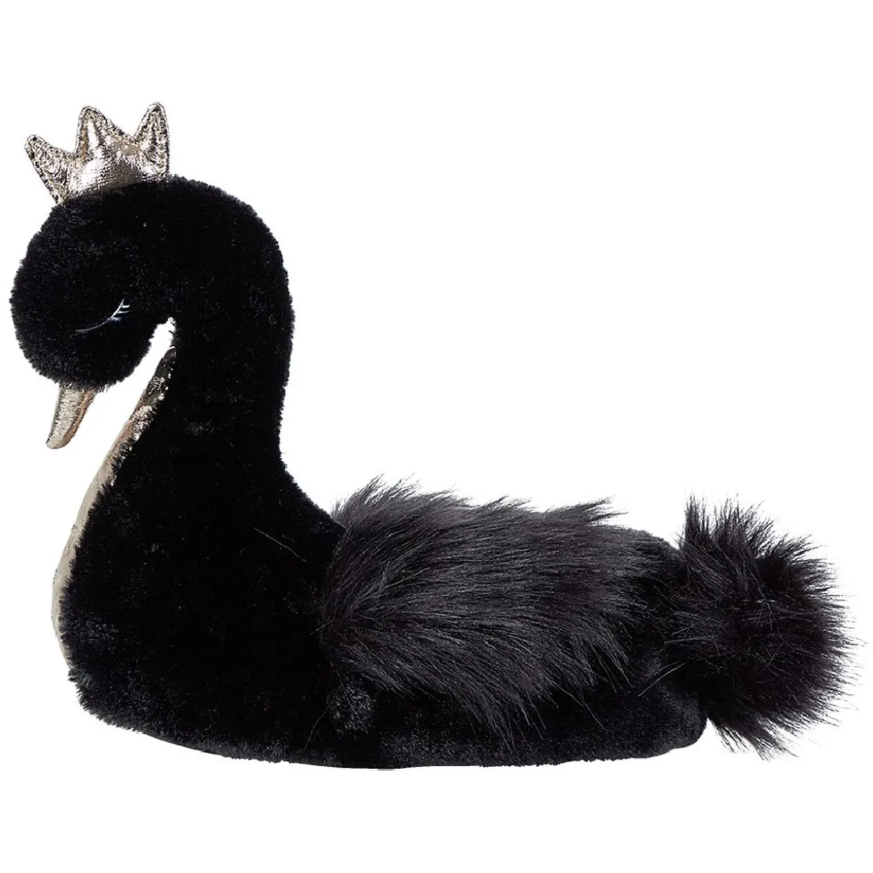 Chaussons forme Cygne noir doré T36 à 41