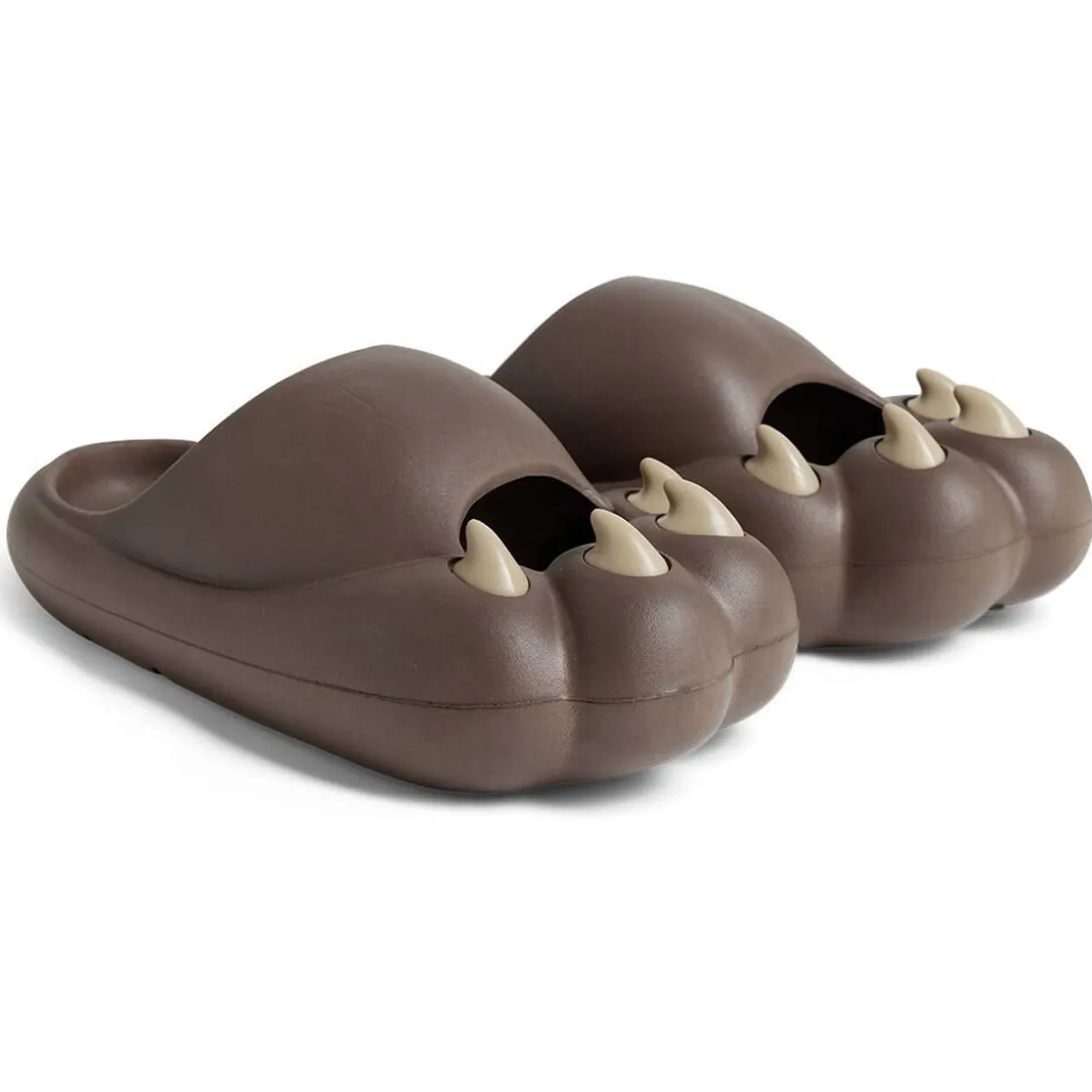 Chaussons griffe caoutchouc marron 42/43